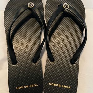 Tory Burch black flip flops